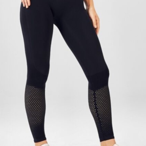 Black Full-Length Leggings with Elastic Waistband - Picture 1 of 7